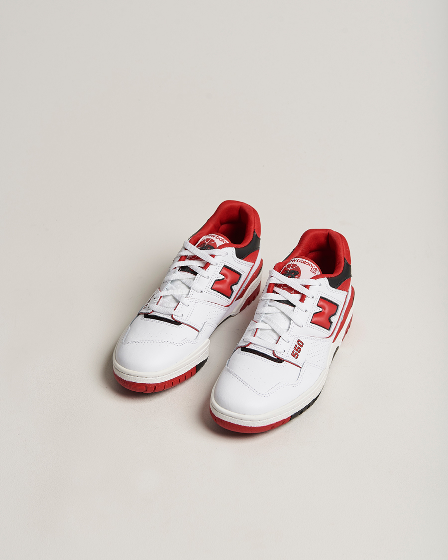 Homme | New Balance 550 Sneakers White/Red | New Balance | 550 Sneakers White/Red