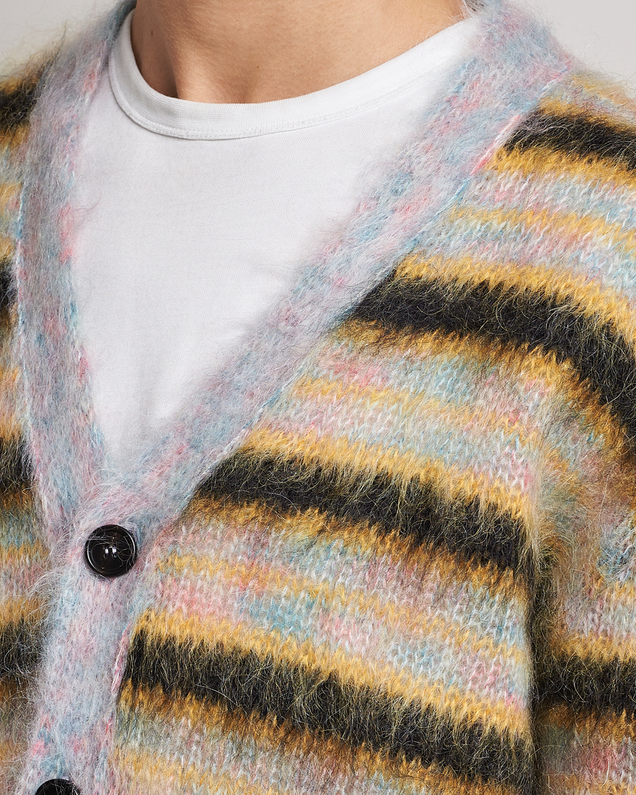 Marni Striped Mohair Cardigan Multicolor - Acheter Marni