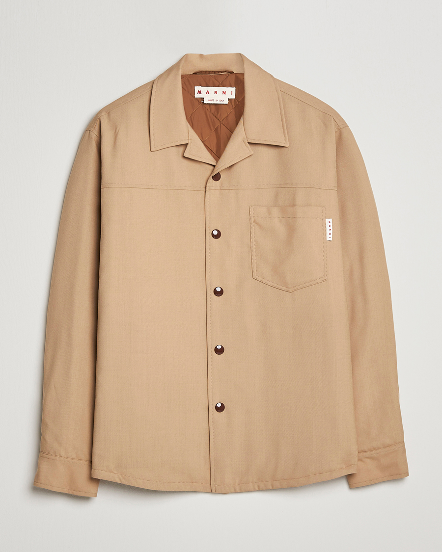 Homme | Manteaux Et Vestes | Marni | Virgin Wool Shirt Jacket Dijon