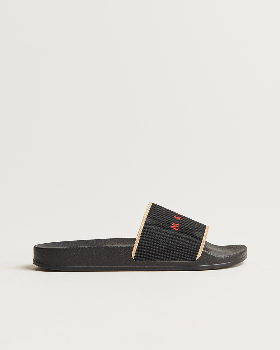 Homme | Marni Rubber Slides Black | Marni | Rubber Slides Black