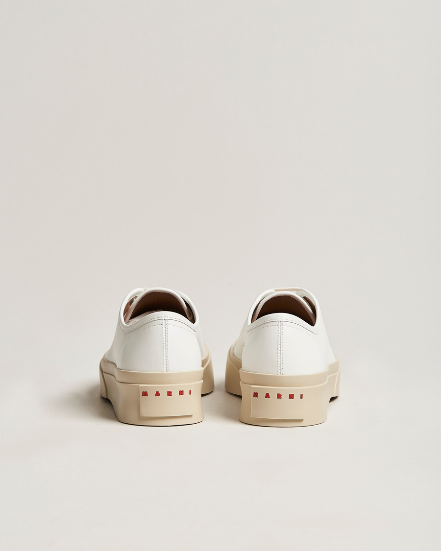 Homme | Marni Pablo Leather Sneakers Lily White | Marni | Pablo Leather Sneakers Lily White