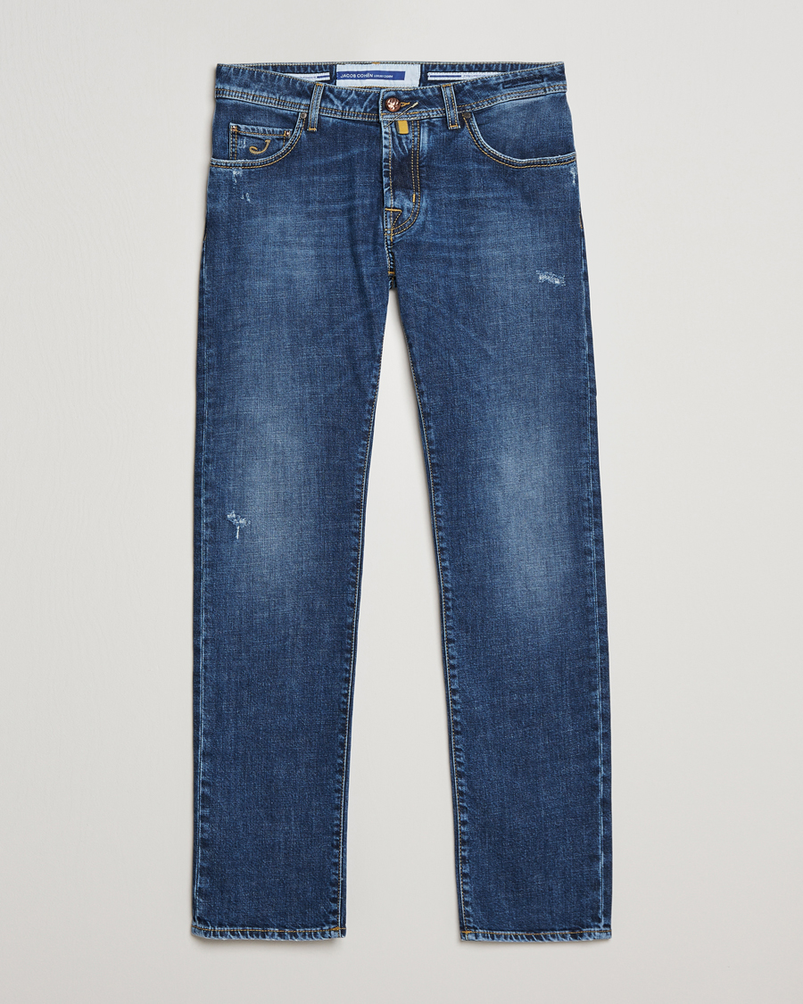 Homme | Jeans | Jacob Cohën | Nick Slim Fit Stretch Jeans Blue