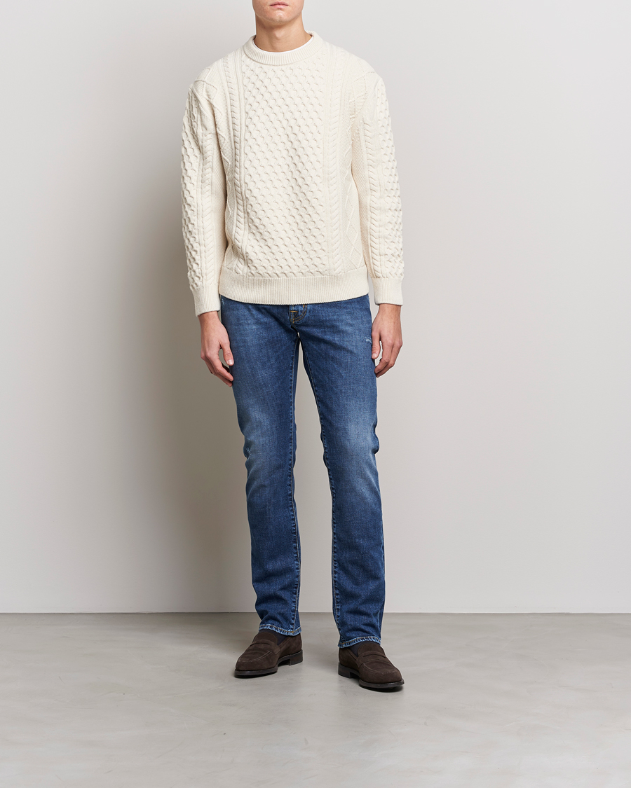 Homme | Jeans | Jacob Cohën | Nick Slim Fit Stretch Jeans Blue