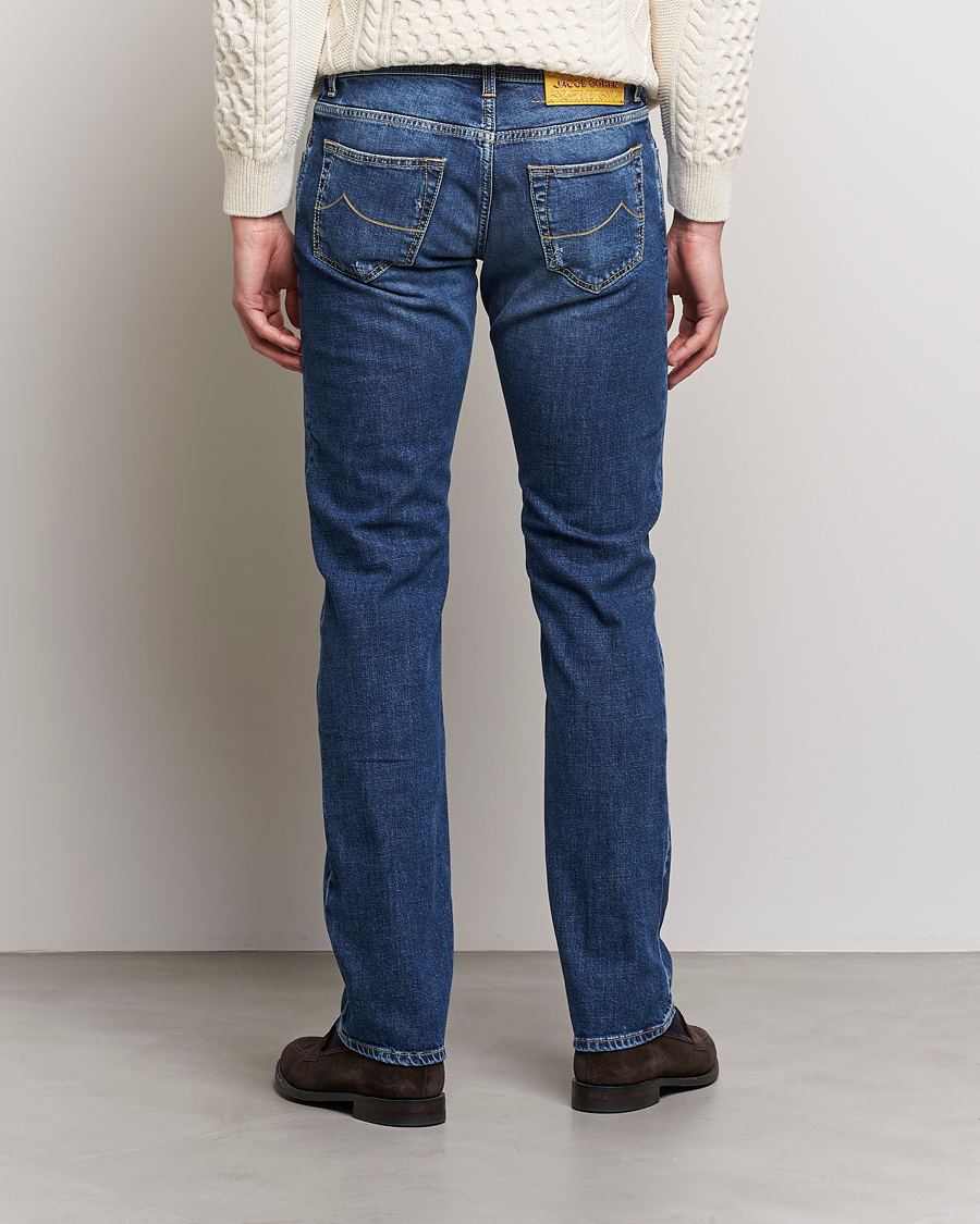 Homme | Jeans | Jacob Cohën | Nick Slim Fit Stretch Jeans Blue