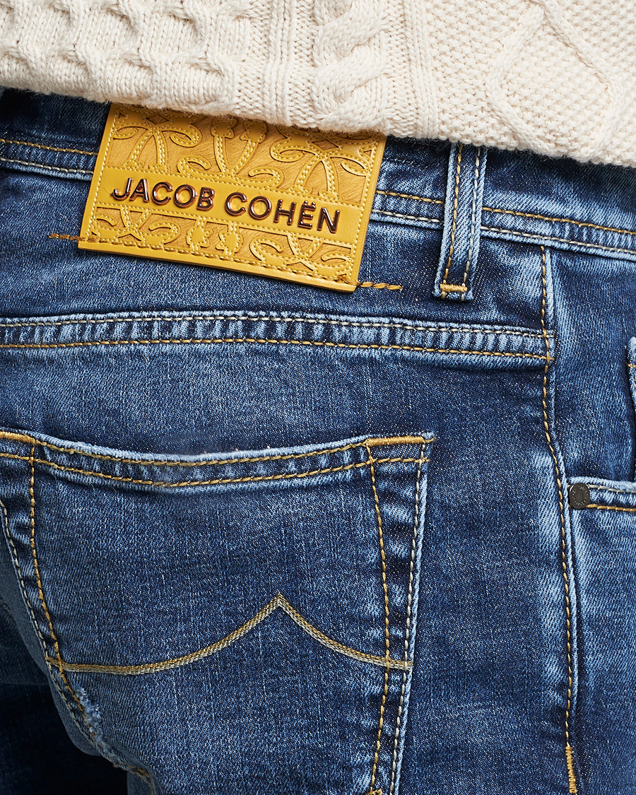 Homme | Jeans | Jacob Cohën | Nick Slim Fit Stretch Jeans Blue