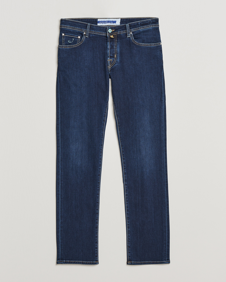 Homme | Jeans | Jacob Cohën | Nick Slim Fit Stretch Jeans Dark Blue