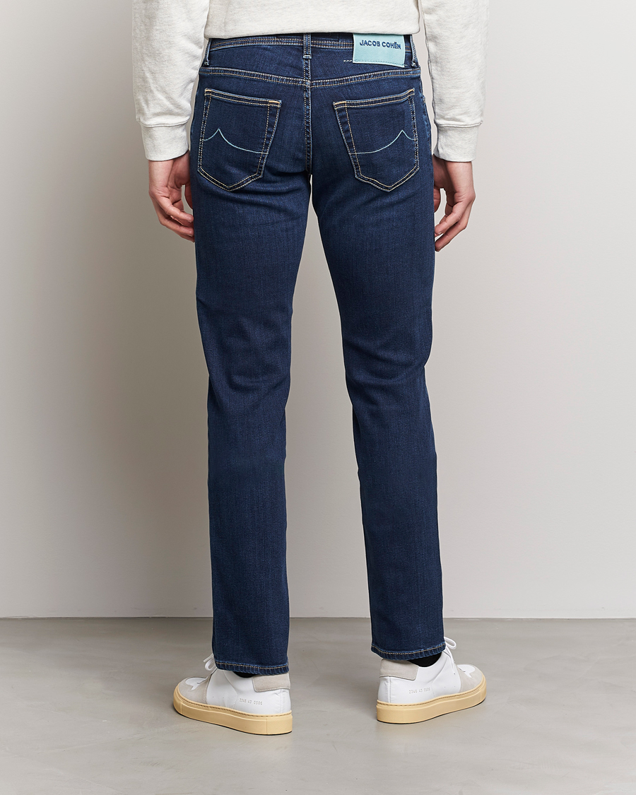 Homme | Jeans | Jacob Cohën | Nick Slim Fit Stretch Jeans Dark Blue