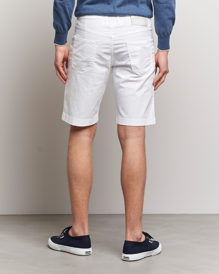 Homme | Shorts | Jacob Cohën | Nicolas Cotton Twill Shorts White