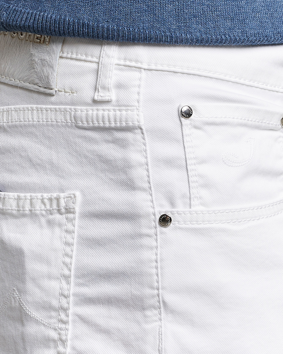 Homme | Shorts | Jacob Cohën | Nicolas Cotton Twill Shorts White
