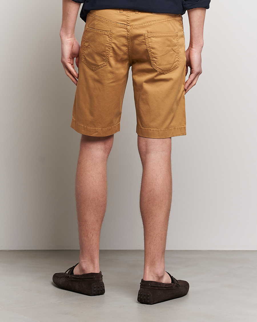 Homme | Shorts | Jacob Cohën | Nicolas Cotton Twill Shorts Beige