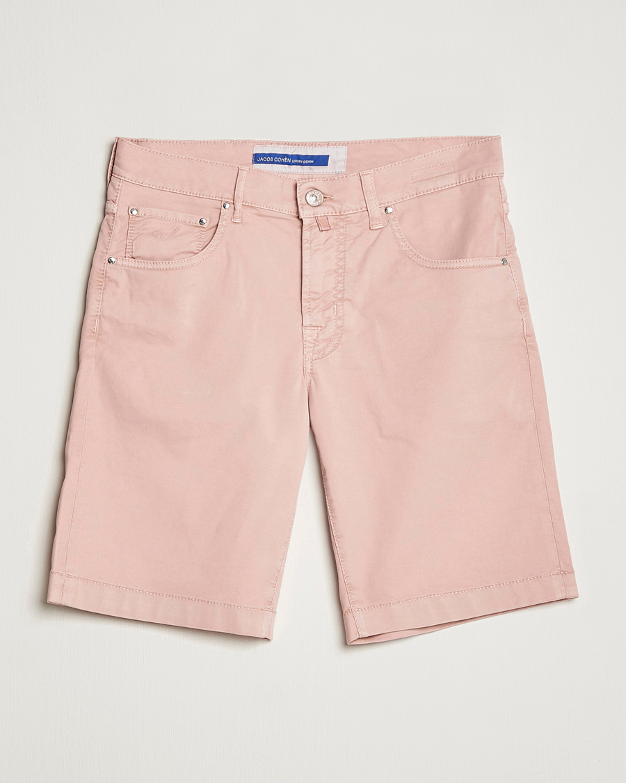 Homme | Shorts | Jacob Cohën | Nicolas Cotton Twill Shorts Pink