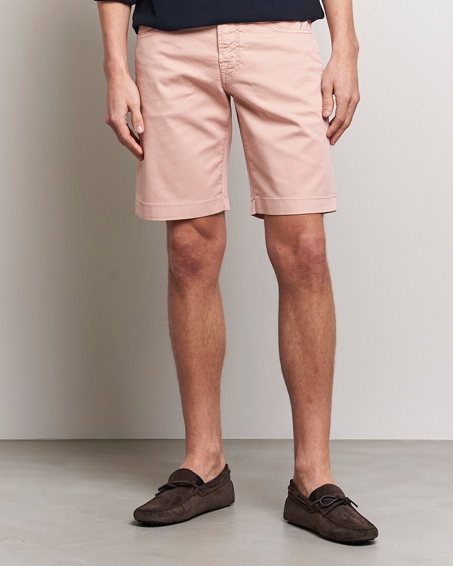 Homme | Shorts | Jacob Cohën | Nicolas Cotton Twill Shorts Pink