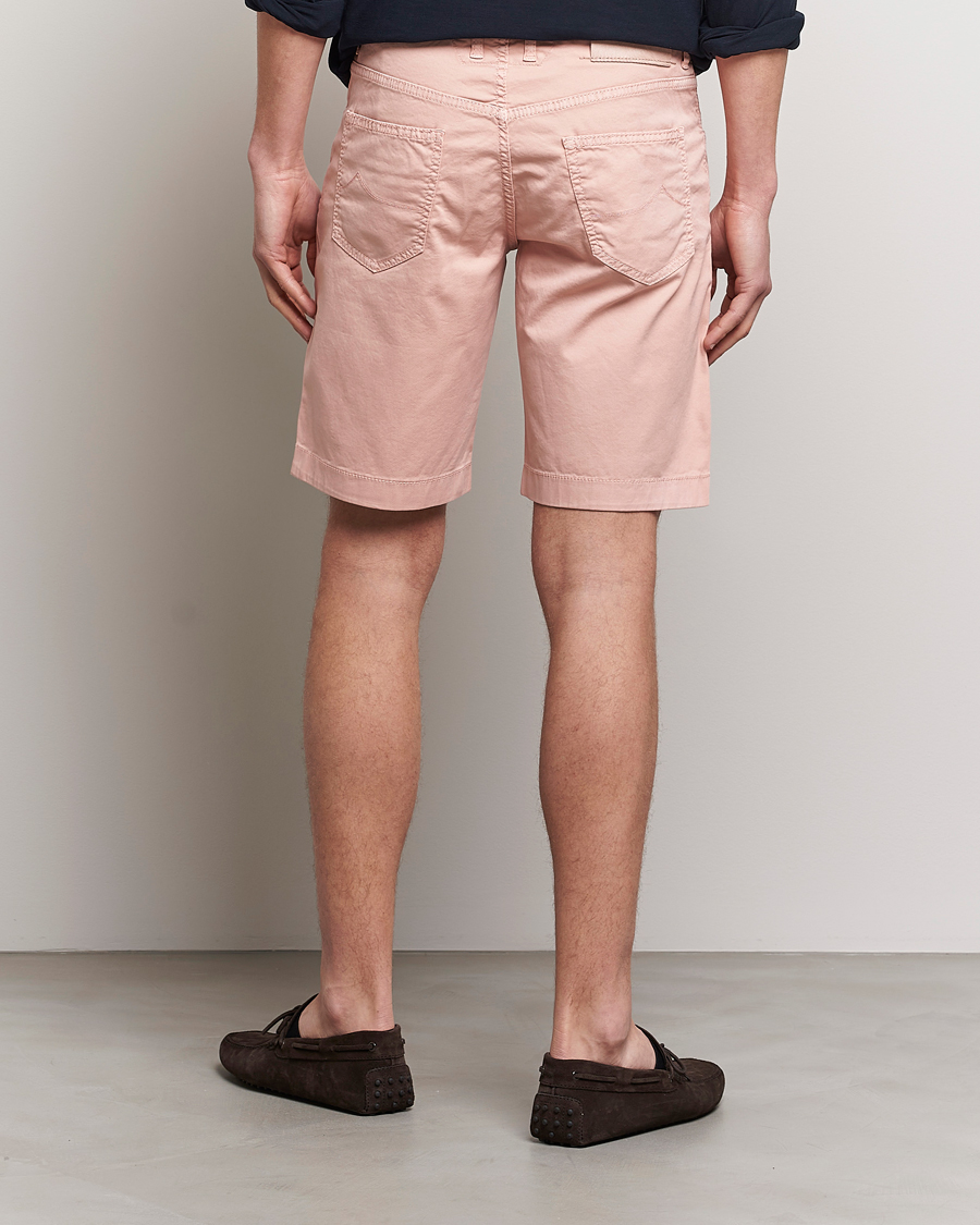 Homme | Shorts | Jacob Cohën | Nicolas Cotton Twill Shorts Pink