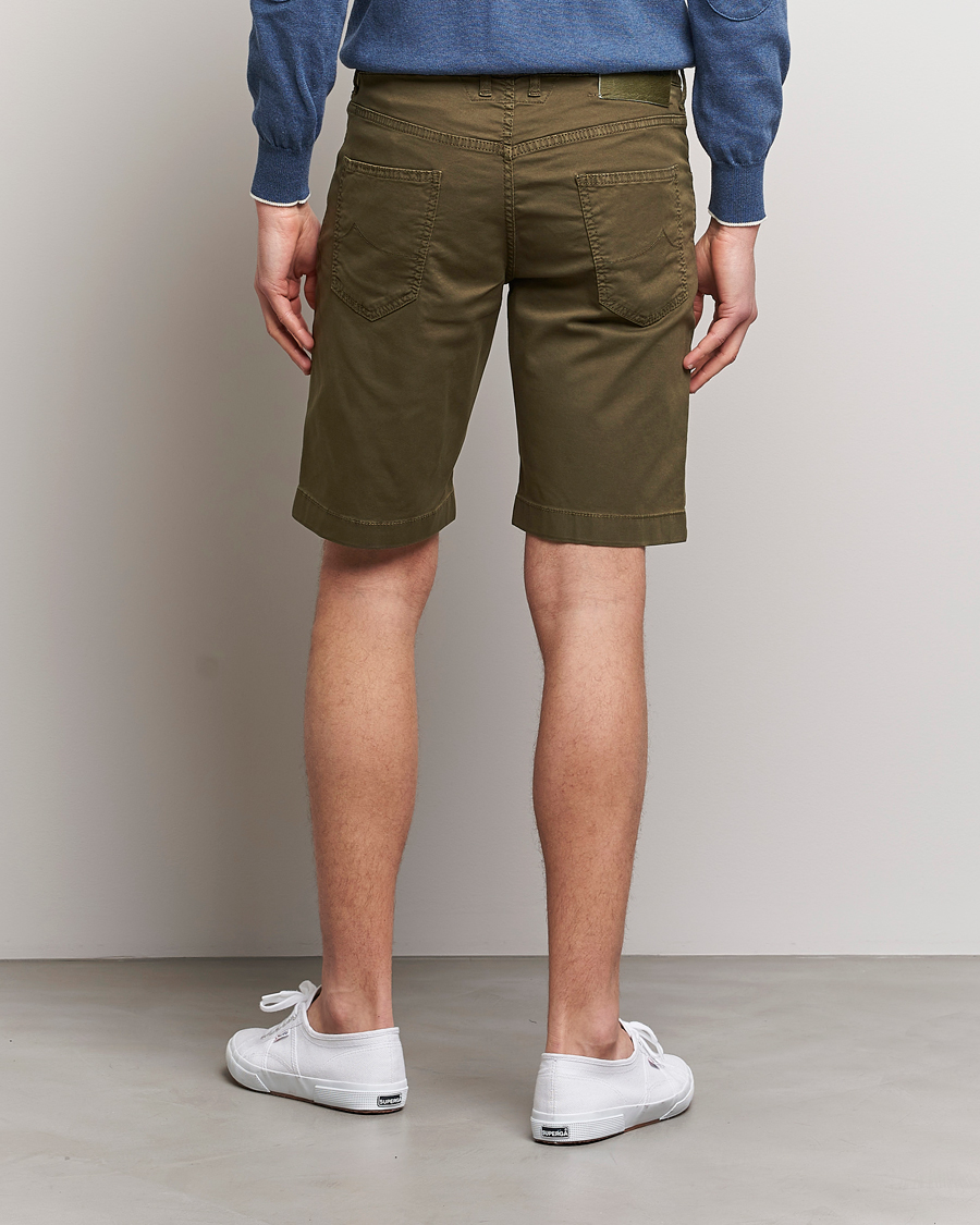 Homme | Shorts | Jacob Cohën | Nicolas Cotton Twill Shorts Olive