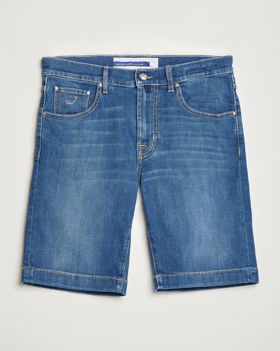Homme | Shorts | Jacob Cohën | Nicolas Jeans Shorts Light Blue