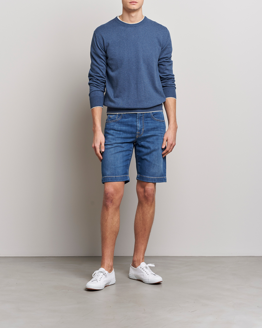 Homme | Shorts | Jacob Cohën | Nicolas Jeans Shorts Light Blue