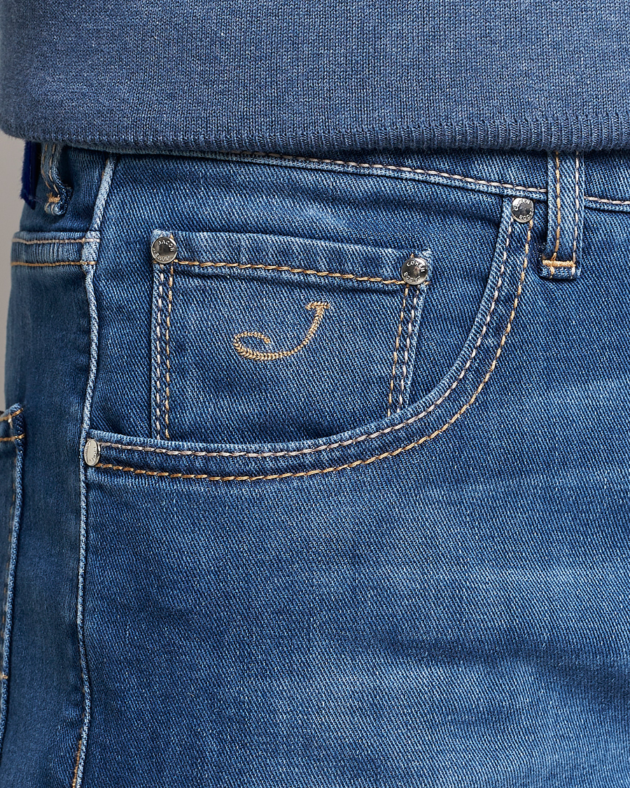 Homme | Shorts | Jacob Cohën | Nicolas Jeans Shorts Light Blue