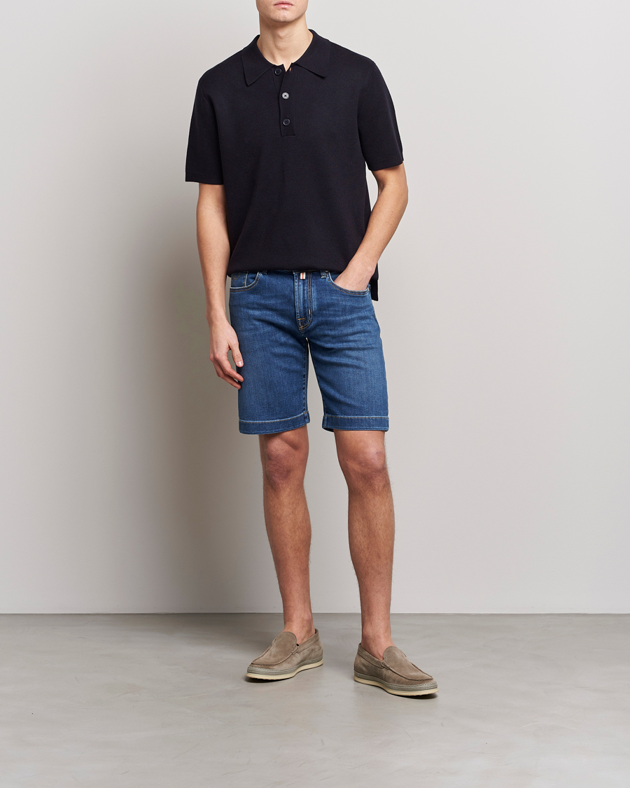 Homme | Shorts | Jacob Cohën | Nicolas Jeans Shorts Mid Blue