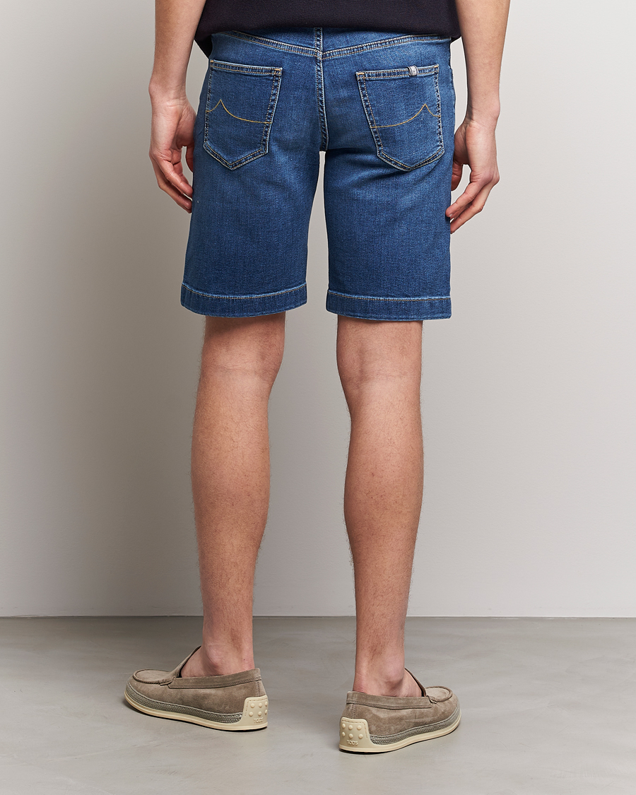 Homme | Shorts | Jacob Cohën | Nicolas Jeans Shorts Mid Blue
