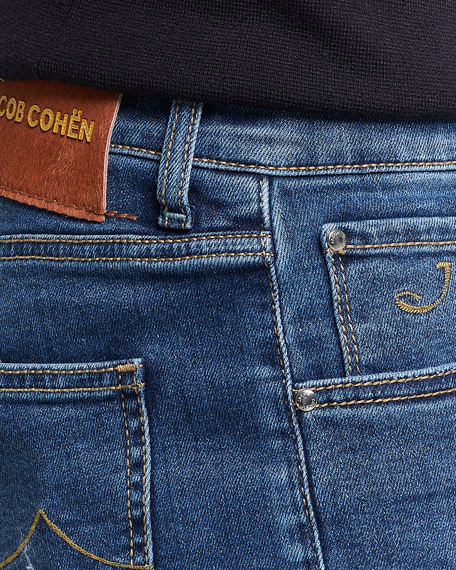 Homme | Shorts | Jacob Cohën | Nicolas Jeans Shorts Mid Blue