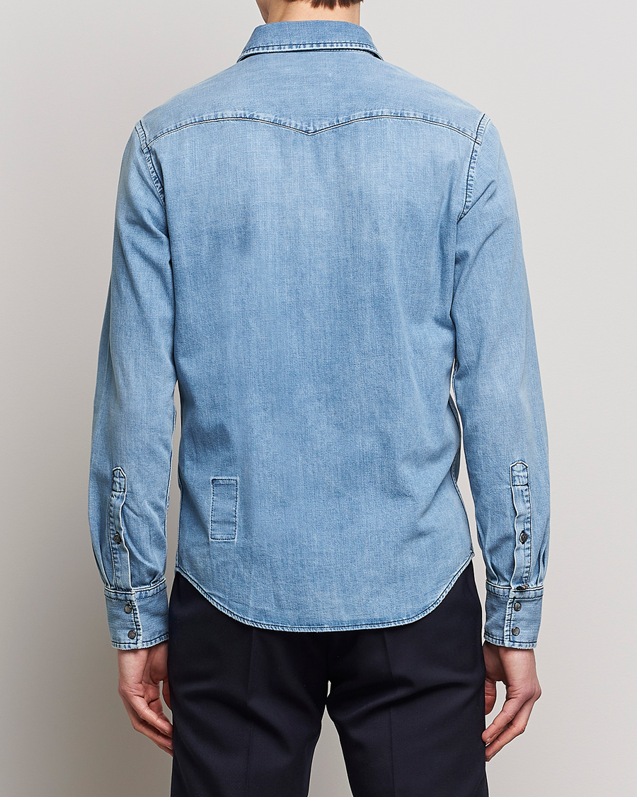 Homme | Chemises | Jacob Cohën | Western Denim Shirt Light Blue