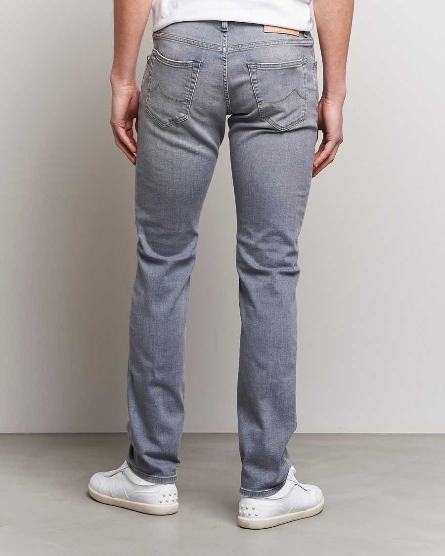 Homme | Jeans | Jacob Cohën | Nick Slim Fit Stretch Jeans Light Grey