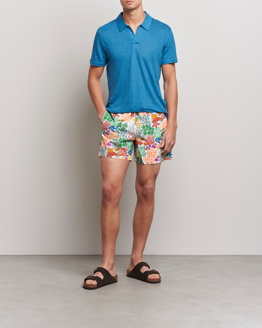 Homme | Maillots De Bain | Vilebrequin | Moorea Swimshorts Blanc