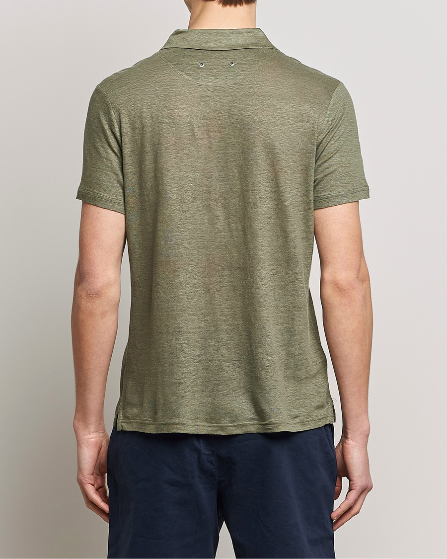 Homme | Polos | Vilebrequin | Jersey Linen Polo Olivier