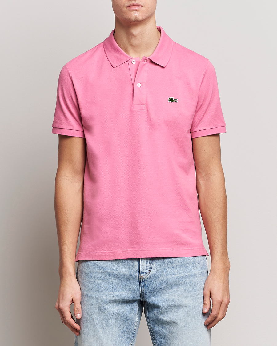 Homme |  | Lacoste | Slim Fit Polo Piké Reseda Pink