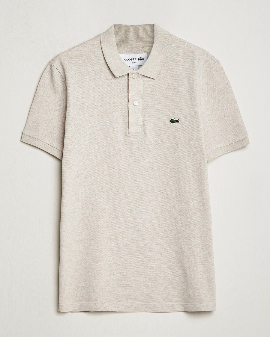Homme | Polos | Lacoste | Slim Fit Polo Piké Heather Wicker