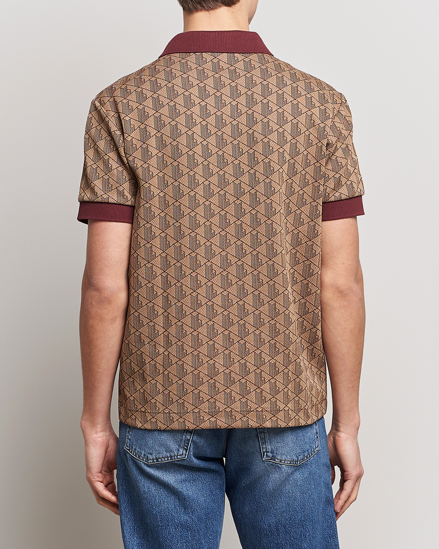 Homme | Polos | Lacoste | Classic Fit Monogram Polo Viennese/Expresso