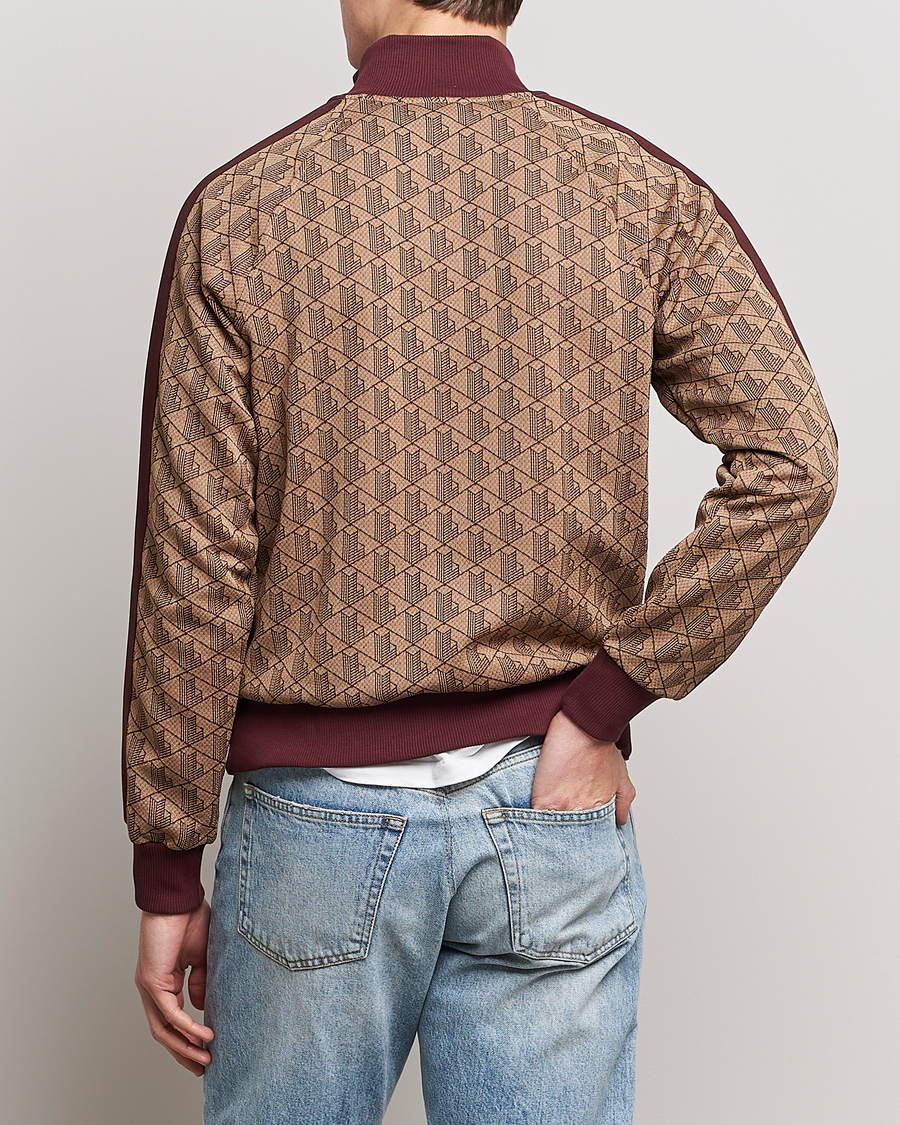 Homme | Pulls Et Tricots | Lacoste | Monogram Zip Sweatshirt Viennese/Expresso