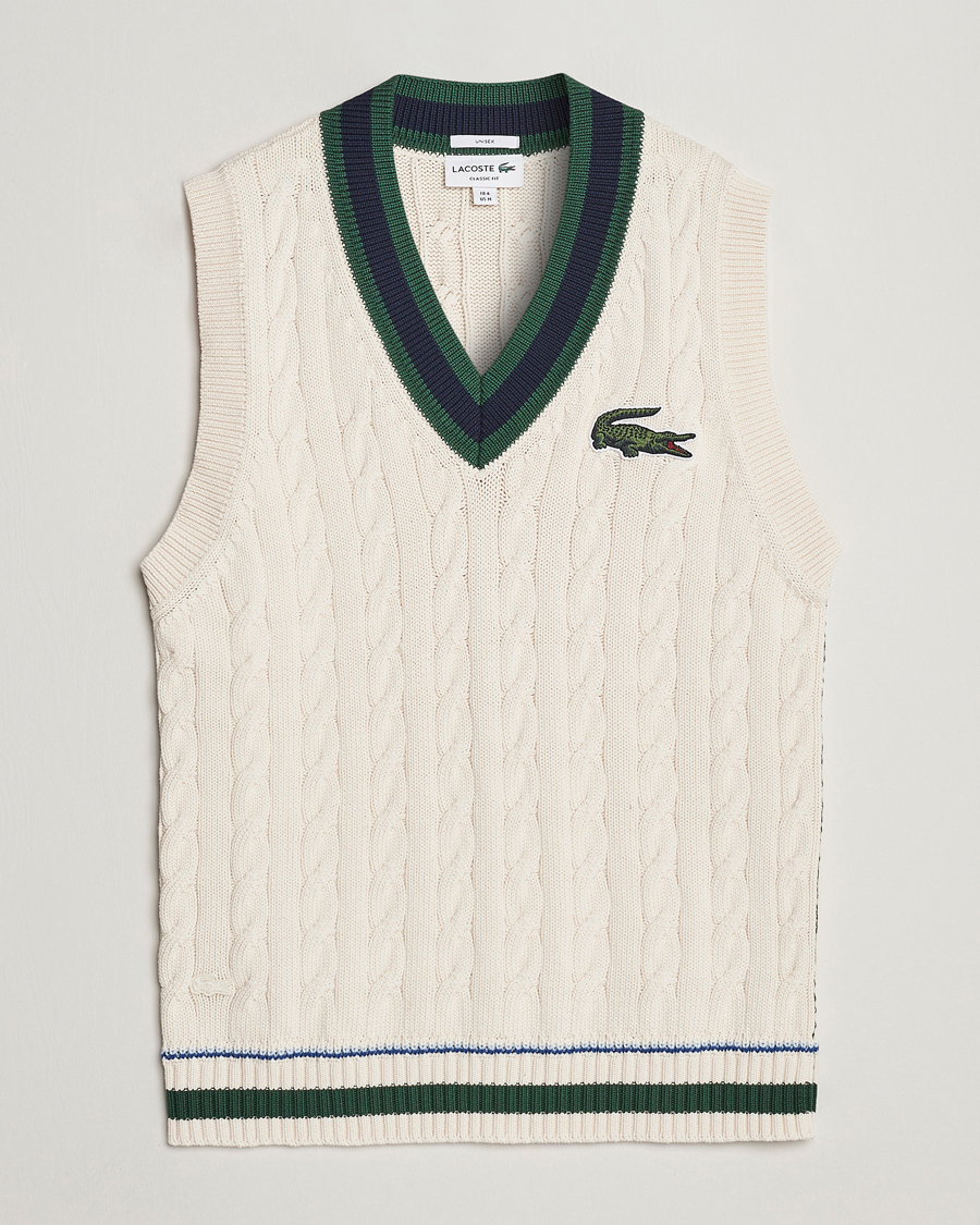 Homme | Pulls Et Tricots | Lacoste | Contrast V-Neck Vest Lapland