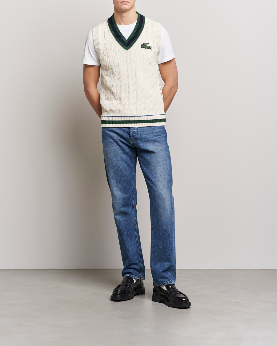Homme | Pulls Et Tricots | Lacoste | Contrast V-Neck Vest Lapland