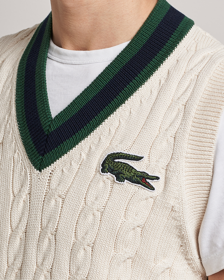 Homme | Pulls Et Tricots | Lacoste | Contrast V-Neck Vest Lapland