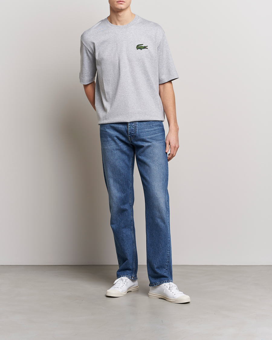 Homme | T-shirts | Lacoste | Loose Fit T-Shirt Silver Chine