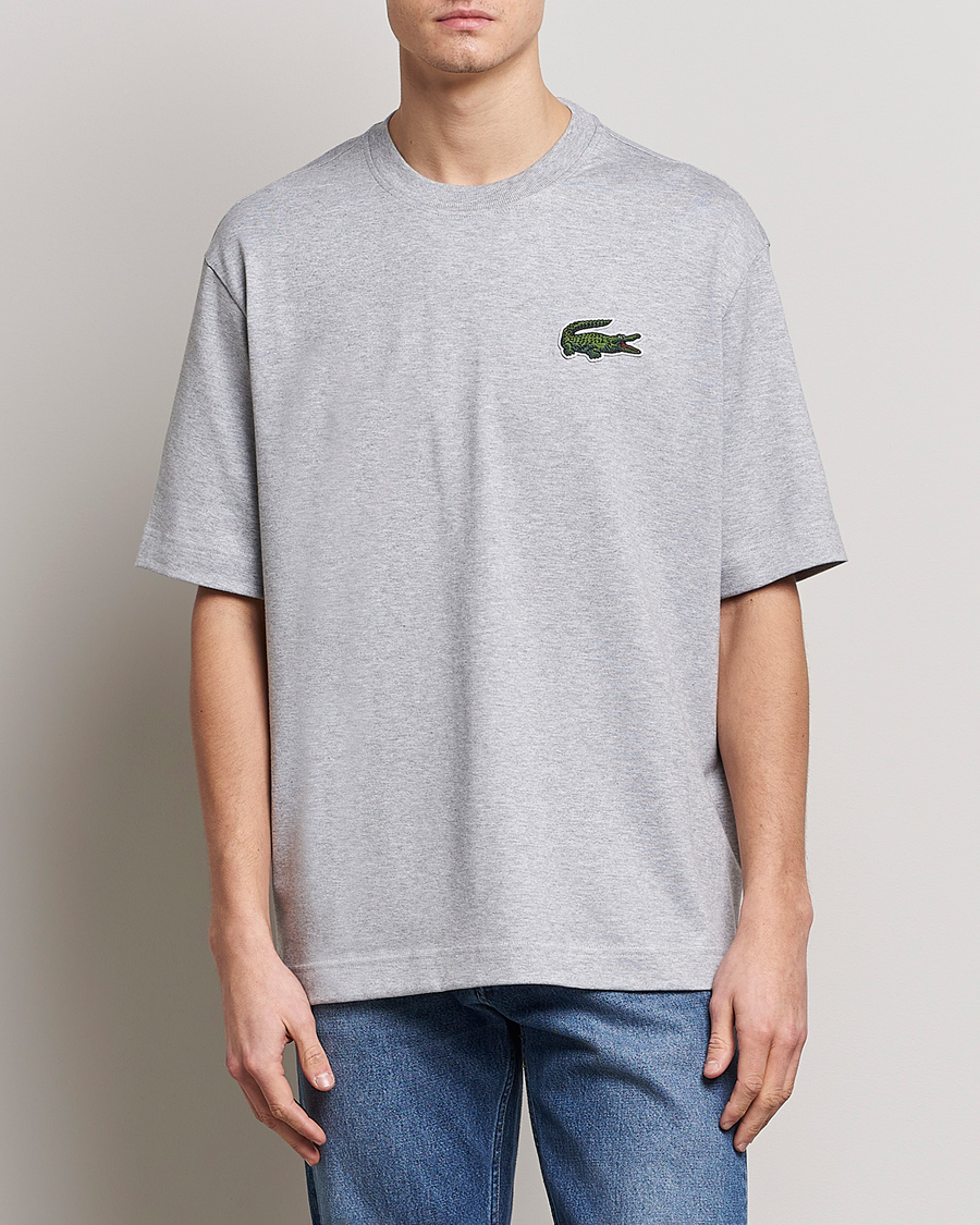 Homme | T-shirts | Lacoste | Loose Fit T-Shirt Silver Chine