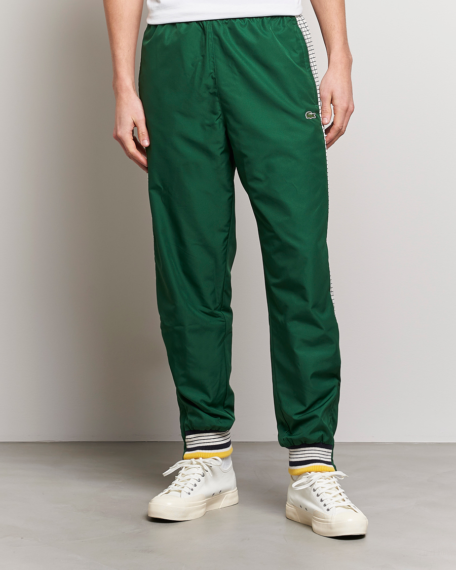 Homme | Pantalons | Lacoste | Héritage Striped Trackpants Green/Lapland