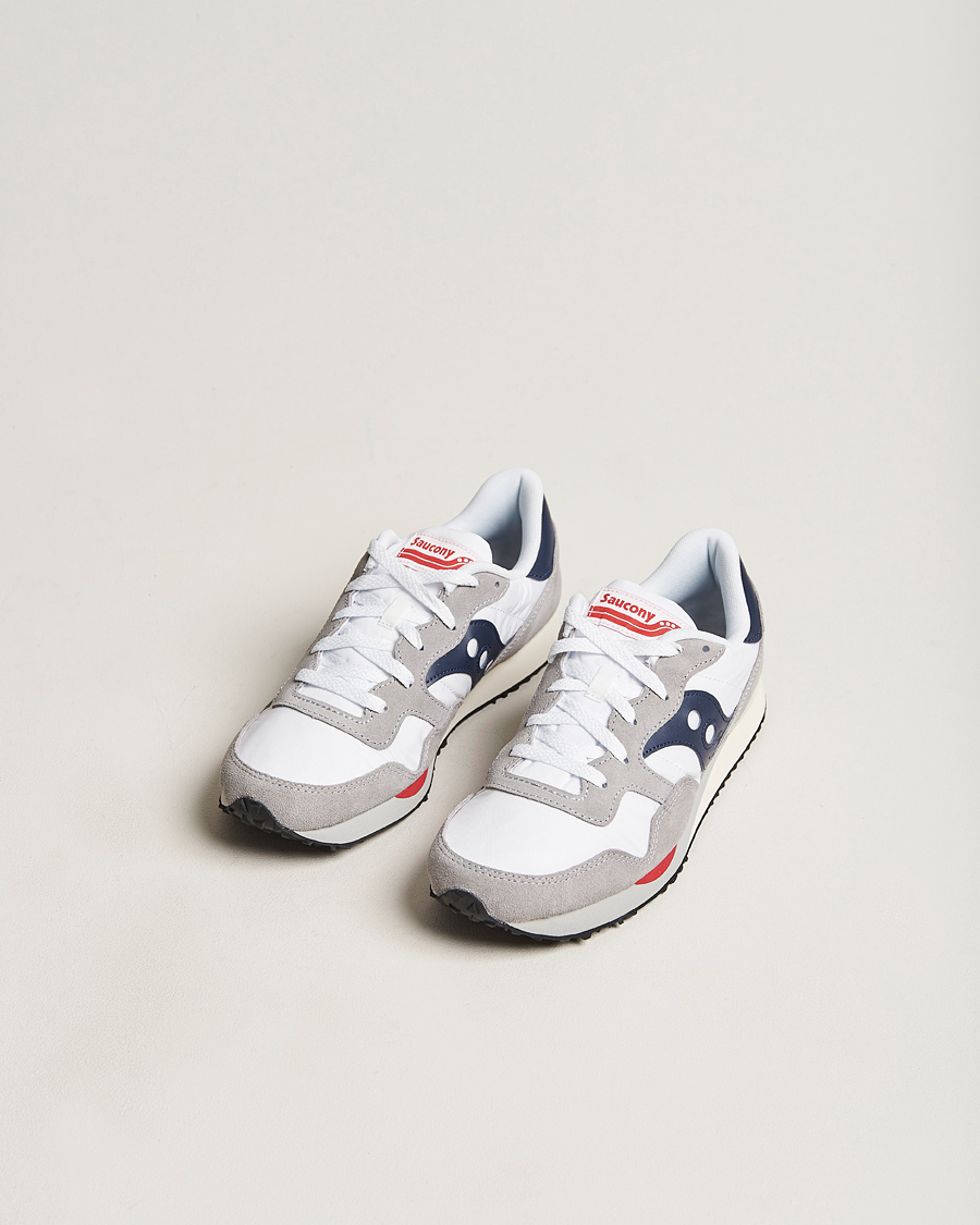 Homme | Saucony DXN Trainer Sneaker White/Navy | Saucony | DXN Trainer Sneaker White/Navy