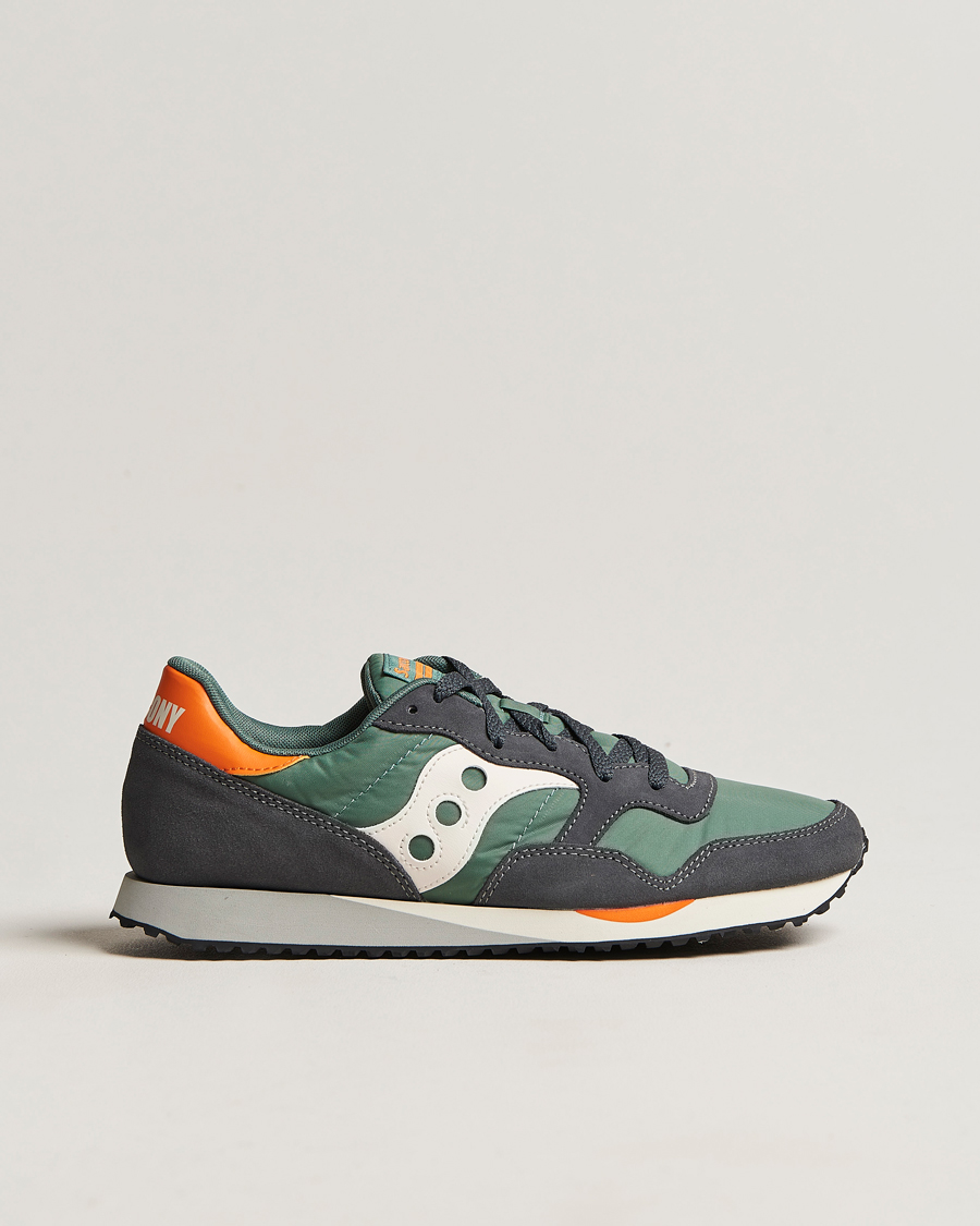 Homme | Saucony DXN Trainer Sneaker Green/White/Orange | Saucony | DXN Trainer Sneaker Green/White/Orange