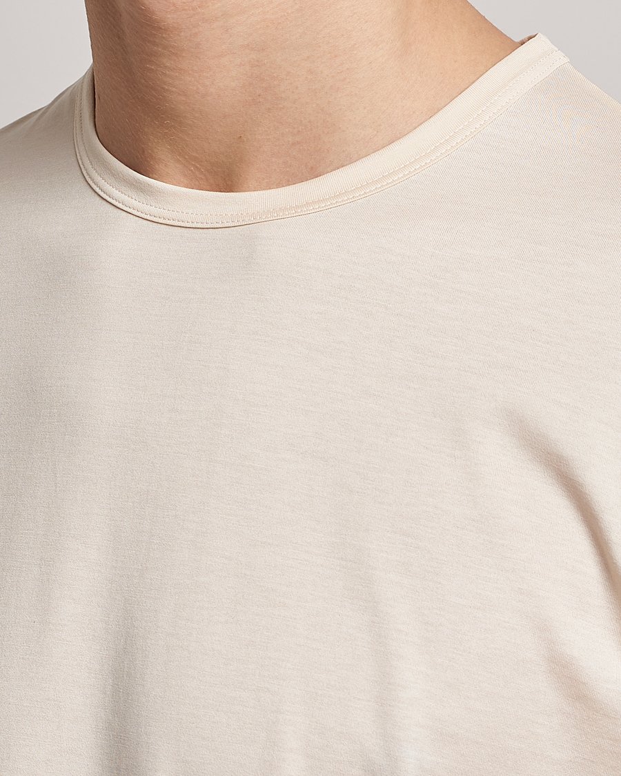 Homme | T-shirts | Sunspel | Crew Neck Cotton Tee Undyed