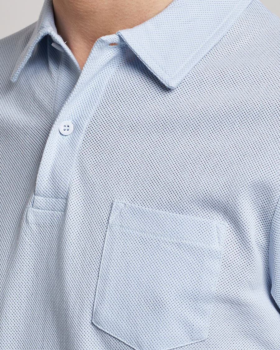 Homme | Polos | Sunspel | Riviera Polo Shirt Pastel Blue
