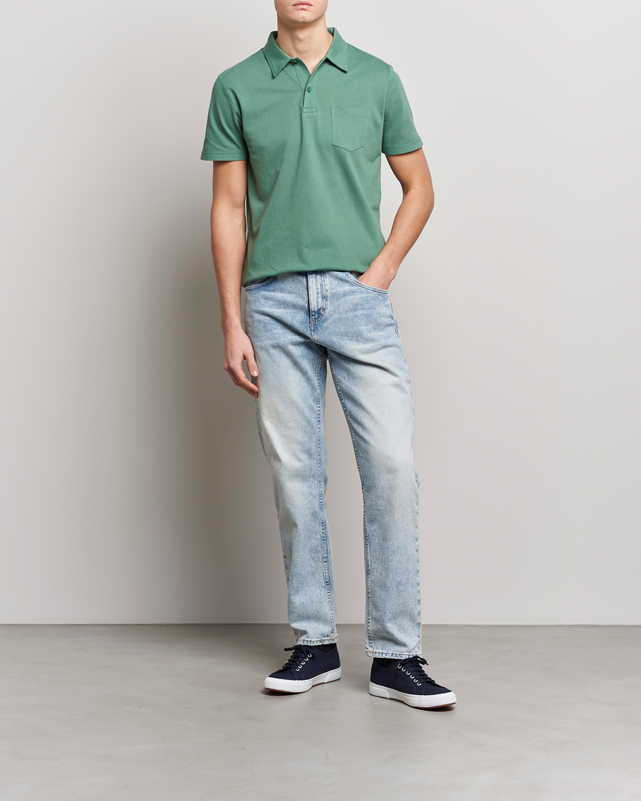 Homme | Polos | Sunspel | Riviera Polo Shirt Thyme