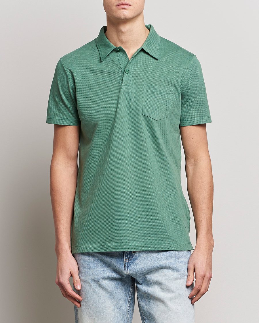 Homme | Polos | Sunspel | Riviera Polo Shirt Thyme