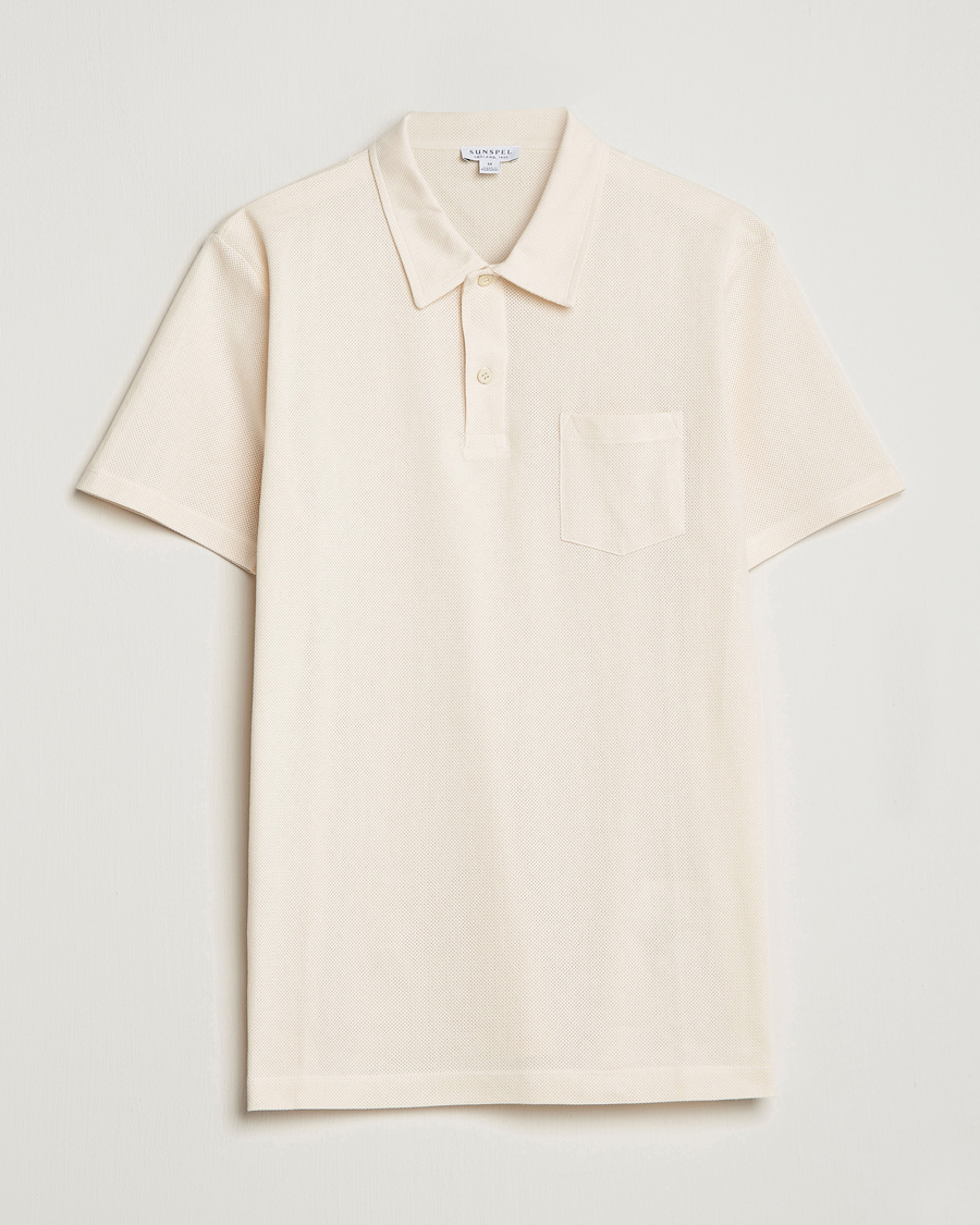 Homme | Polos | Sunspel | Riviera Polo Shirt Undyed
