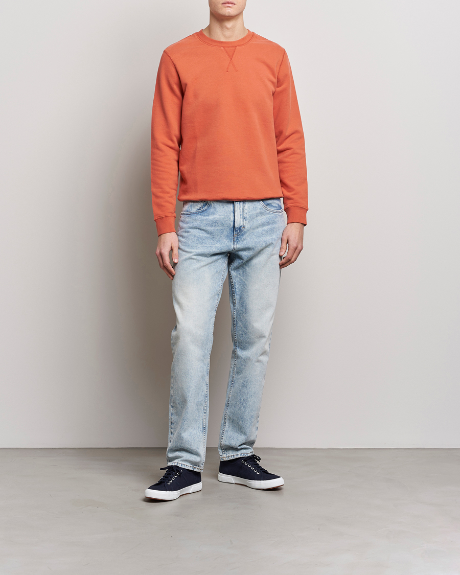 Homme | Pulls Et Tricots | Sunspel | Loopback Sweatshirt Burnt Sienna