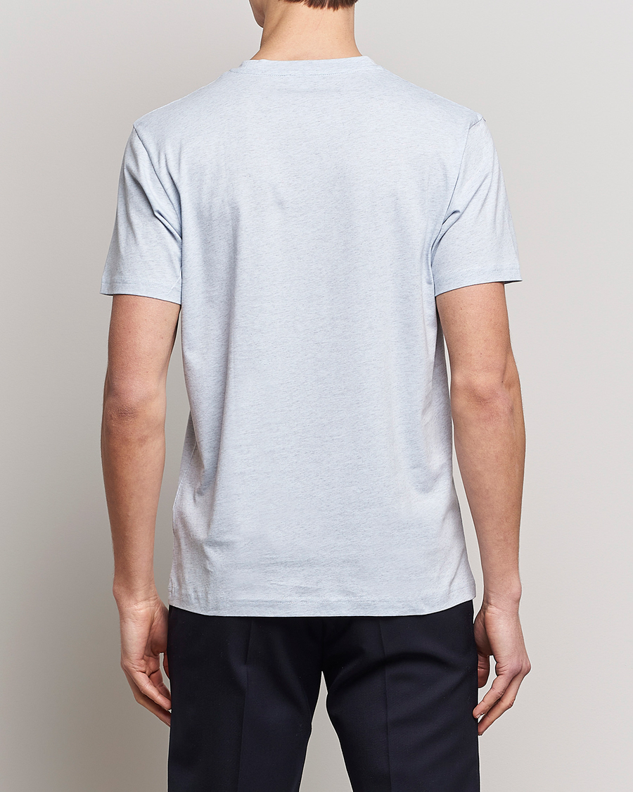 Homme | T-shirts | Sunspel | Riviera Organic Tee Pastel Blue Melange