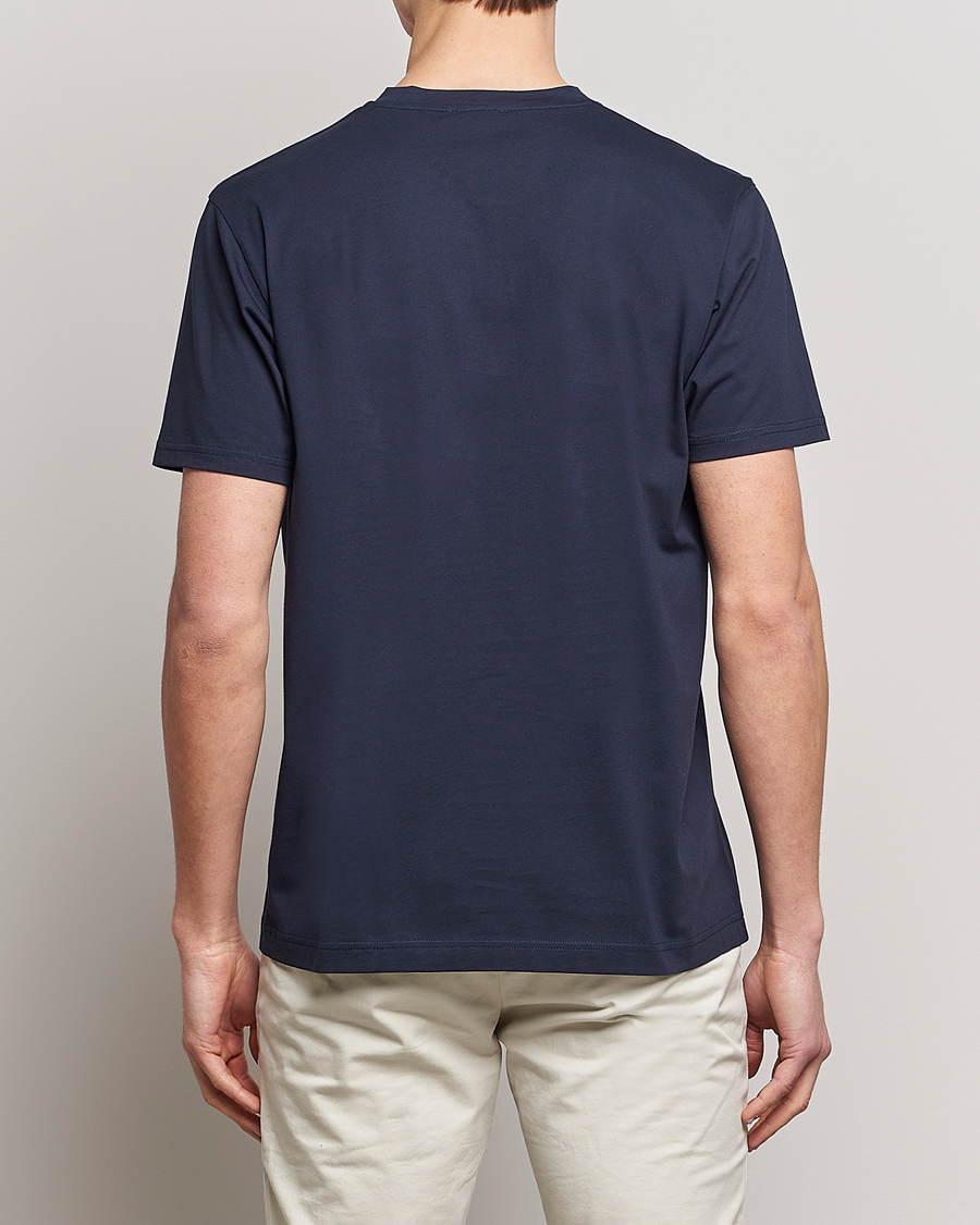 Homme | T-shirts | Sunspel | Riviera Pocket Crew Neck T-Shirt Navy