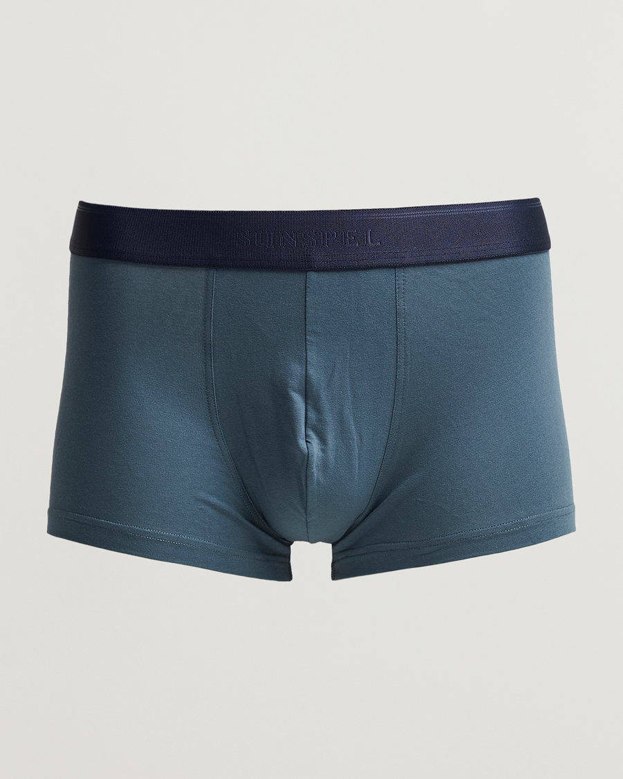 Homme | Sous-Vêtements Et Chaussettes | Sunspel | Cotton Stretch Trunk Dark Petrol