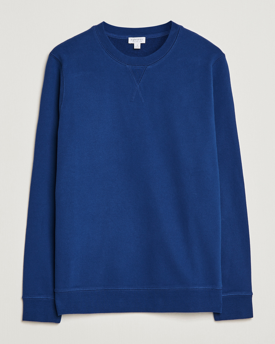 Homme | Pulls Et Tricots | Sunspel | Loopback Sweatshirt Space Blue